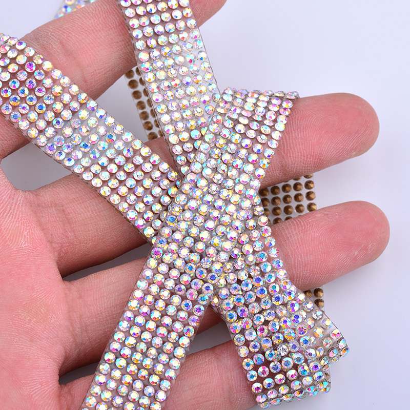 JUNAO 5Yard Crystal AB Rhinest – Crystal Mesh Fabric Bewertung und Preis