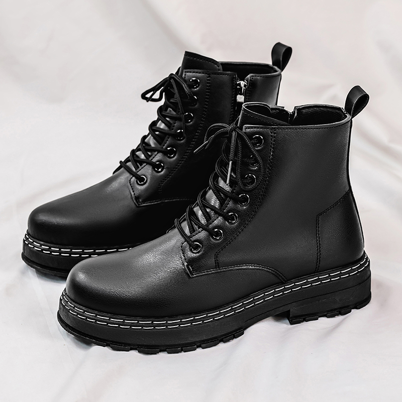 Men's 4-Season Black Patent Le – Guipure Lace Panel Bewertung und Preis