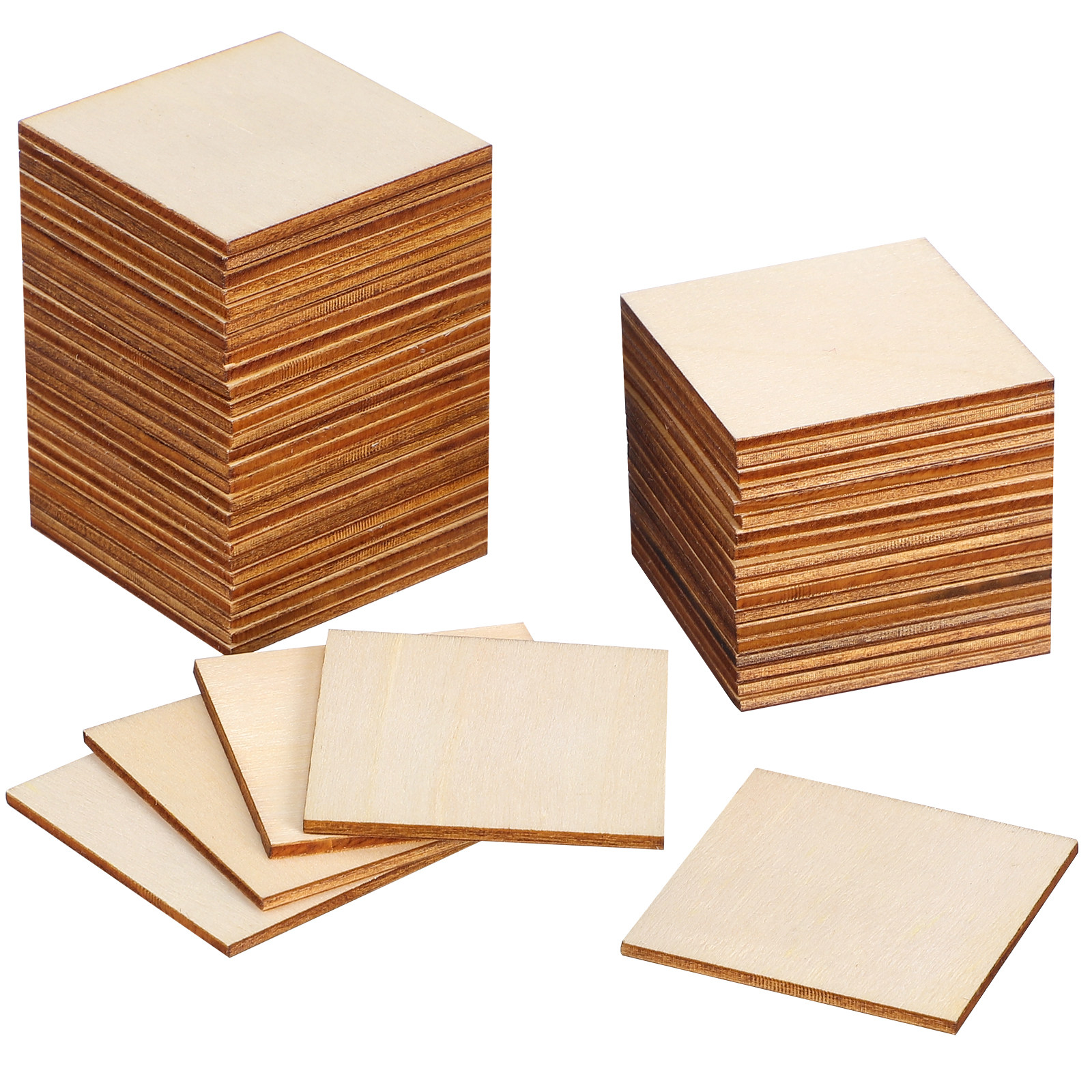 50Pcs Wooden Star Slices Squar – Embellish Craft Bewertung und Preis