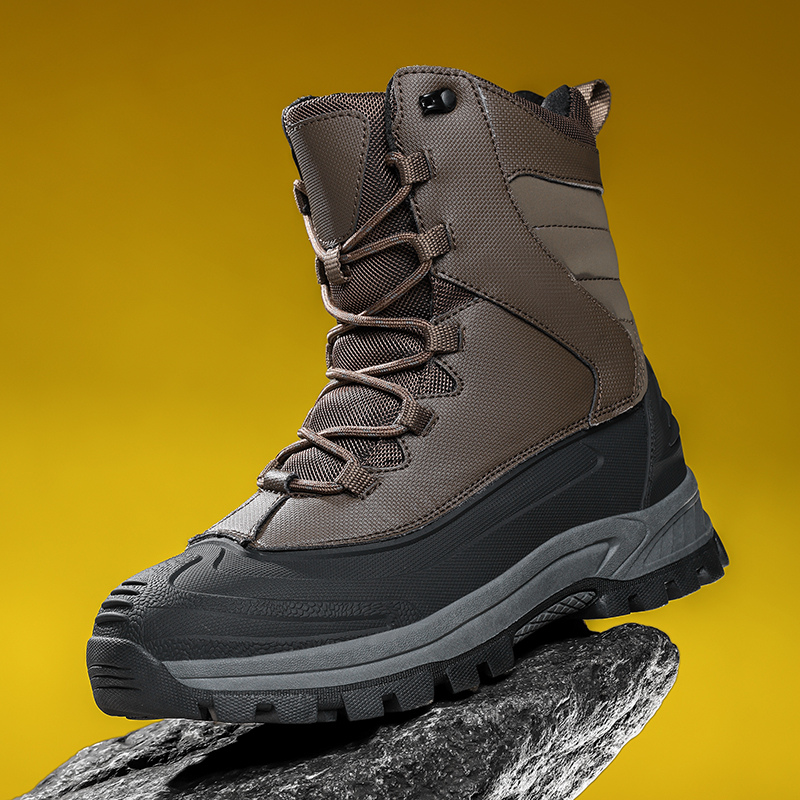 Men's Non-Slip Warm Hiking Sho – Guipure Lace Panel Bewertung und Preis