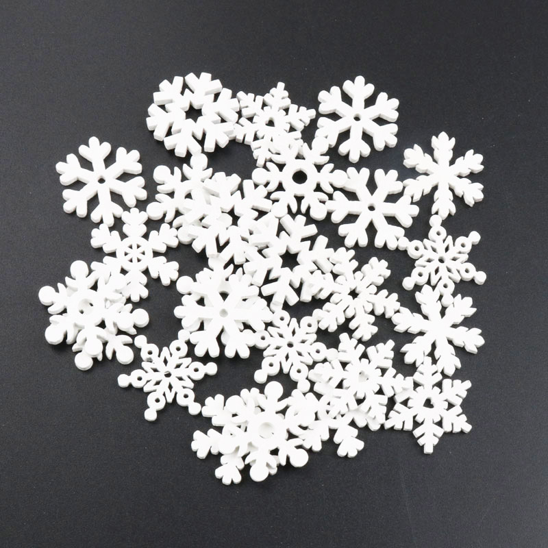 20Pcs Wooden Christmas Snowfla – Embellishments For Scrapbooking Bewertung und Preis