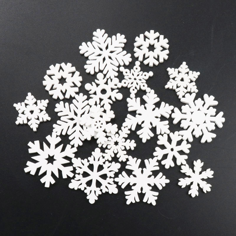 20Pcs Wooden Christmas Snowfla – Embellishments For Scrapbooking Bewertung und Preis