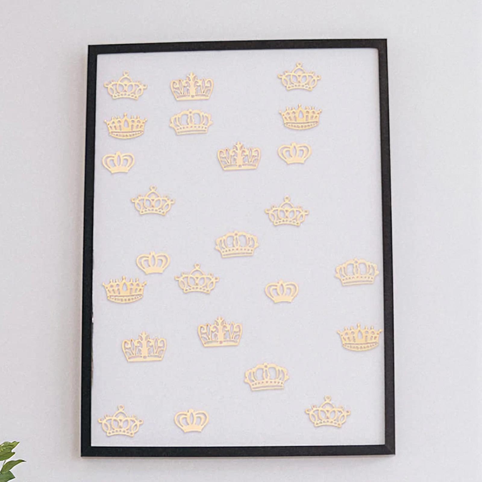 50pcs Crown Wooden Pieces Baby – Embellishments For Scrapbooking Bewertung und Preis