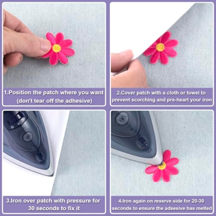 14 Pcs Flower Iron on Patches, – Applique Patch Flower Bewertung und Preis