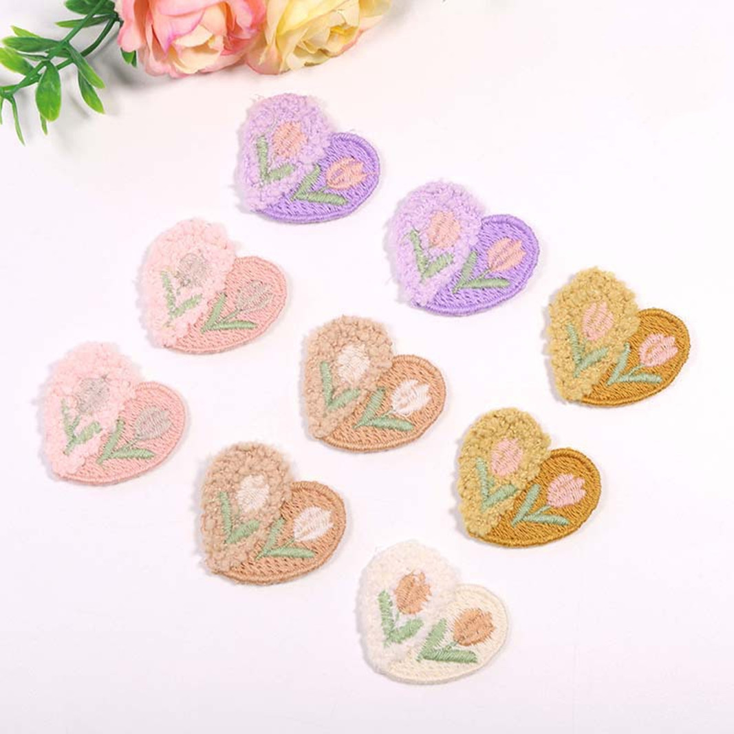 10PCS Wool Plush Love Flower A – Applique Patch Flower Bewertung und Preis