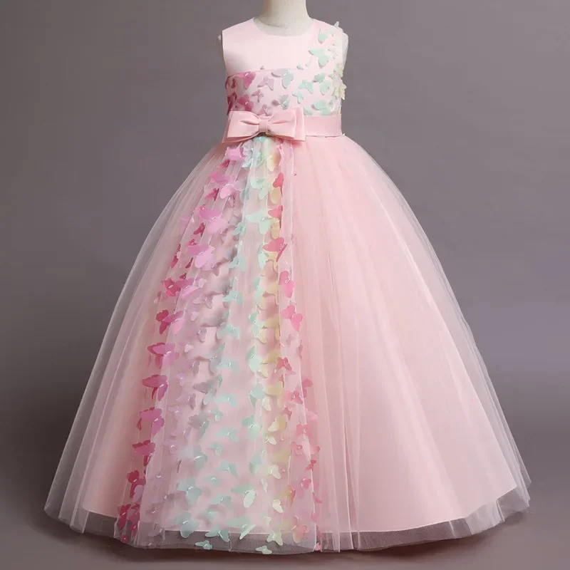 Fashion Bow Flower Girl Dresse – Lace Ribbon Trim Bewertung und Preis