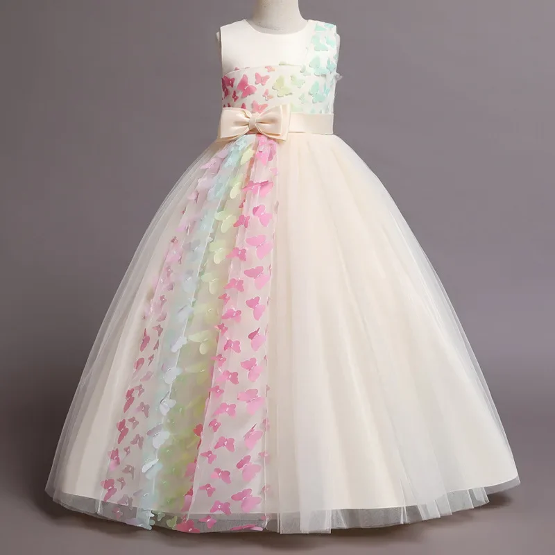 Fashion Bow Flower Girl Dresse – Lace Ribbon Trim Bewertung und Preis