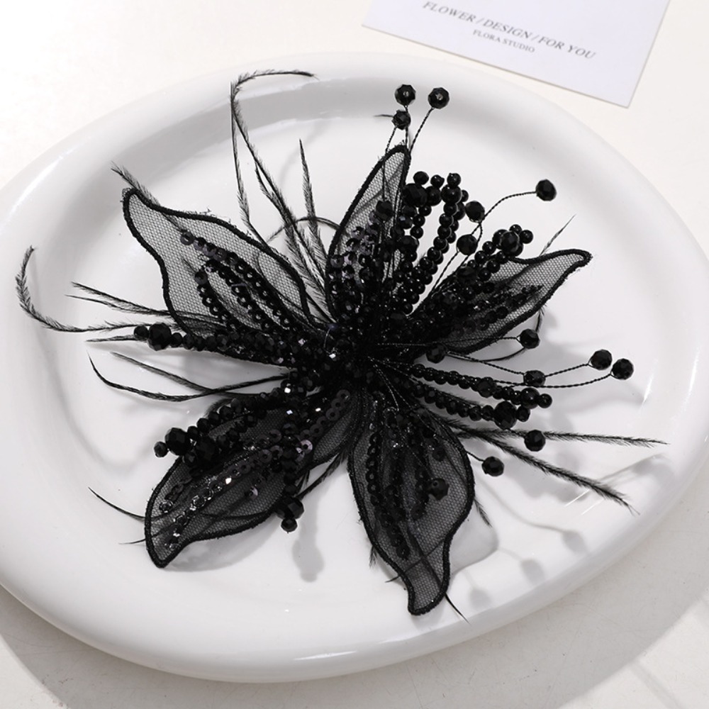 1PC Feather Pearl 3D Organza F – Applique Patch Flower Bewertung und Preis