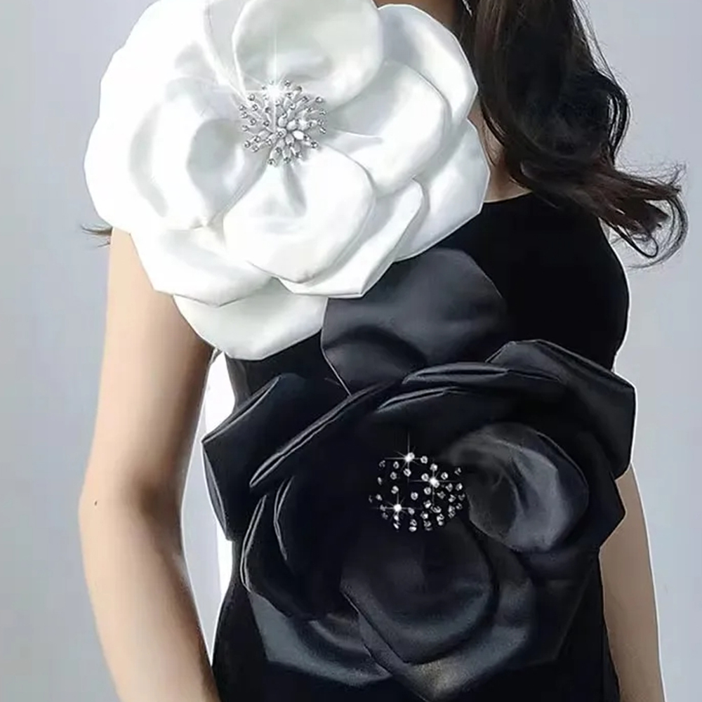 NEW 29cm 3D Big Flower Lace Pa – Applique Patch Flower Bewertung und Preis