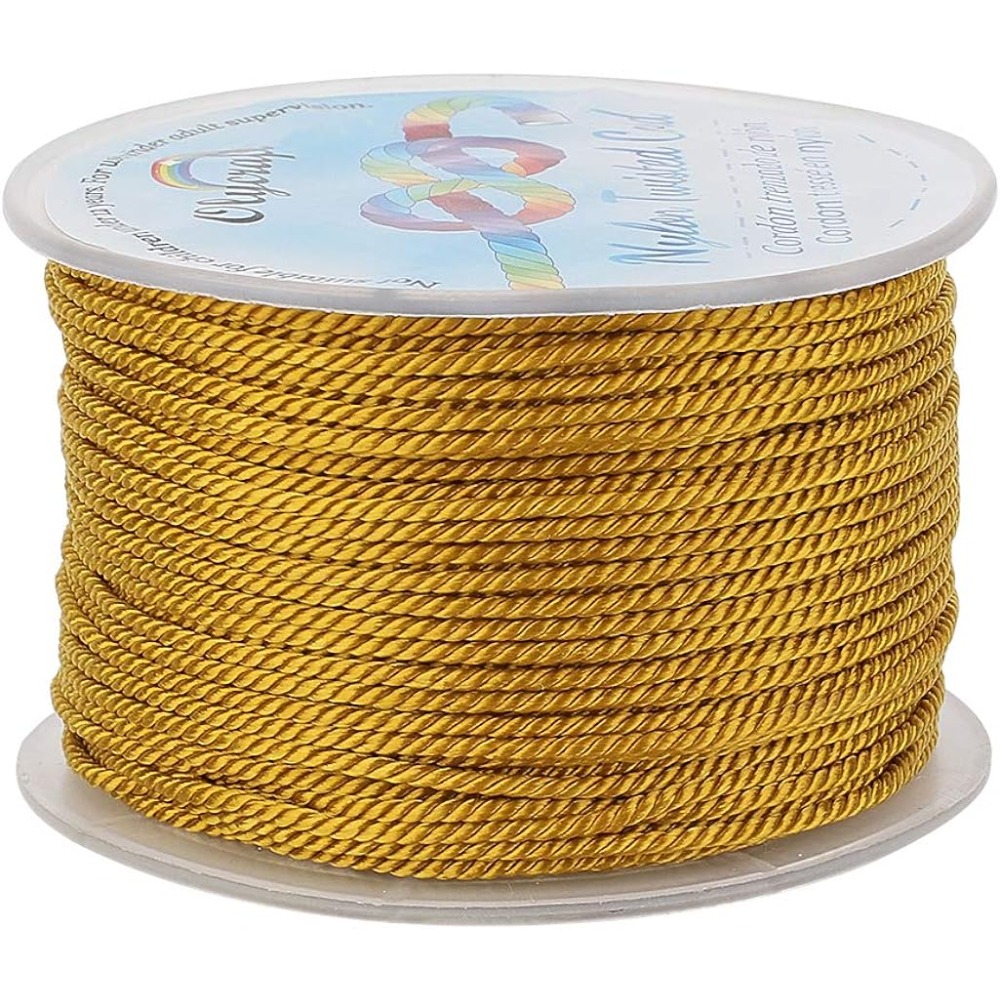 55 Yards 1mm Twisted Satin Nyl – Cord Trim Twisted Bewertung und Preis