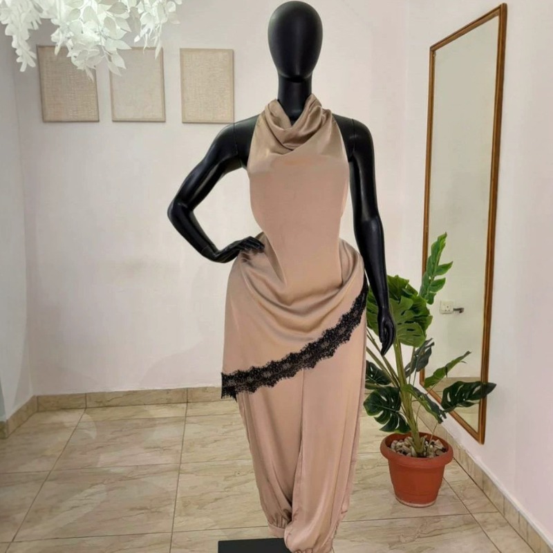 2026 African Women Satin 2 Pie – Elastic Lace Trim Bewertung und Preis