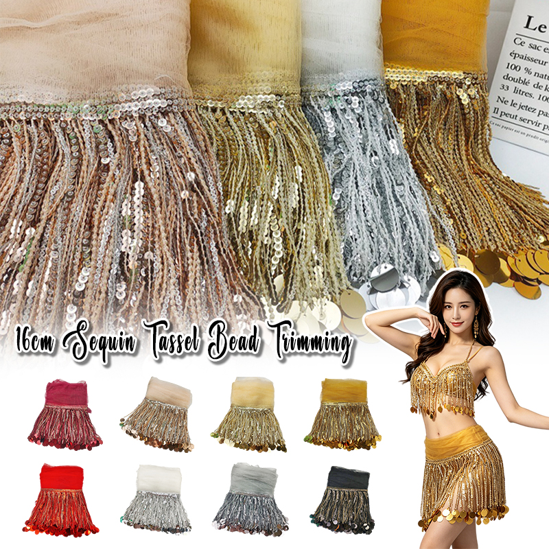10 Yards Sequins Tassel Lace T – Lace Ribbon Trim Bewertung und Preis