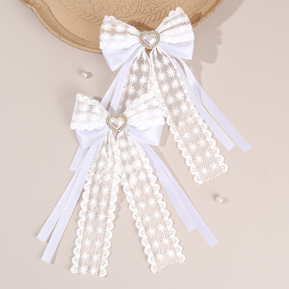 2Pcs Flower Lace Bow Hair Clip – Lace Ribbon Trim Bewertung und Preis