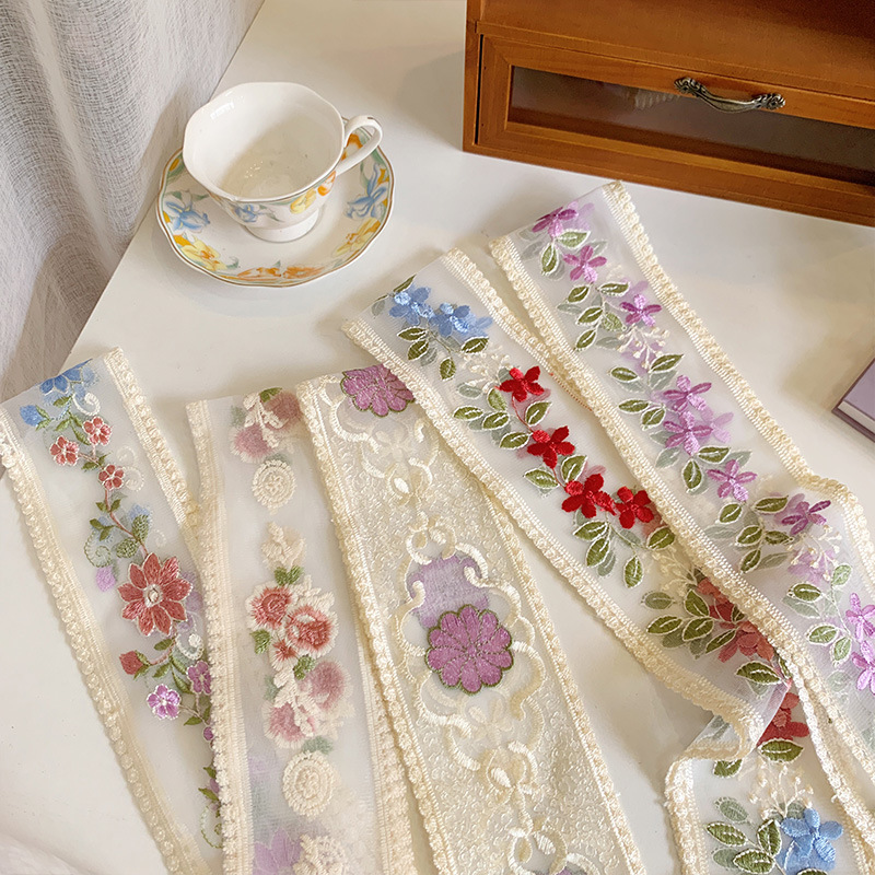 1 Yard Lace Embroidery Flower  – Lace Ribbon Trim Bewertung und Preis