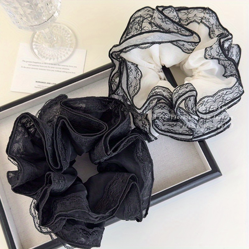 Luxury Lace Trim Ponytail Hold – Elastic Lace Trim Bewertung und Preis