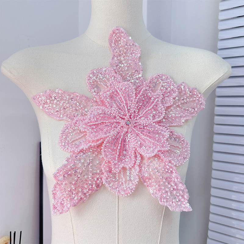 Sequin Beaded Flower Collar Ap – Applique Patch Flower Bewertung und Preis