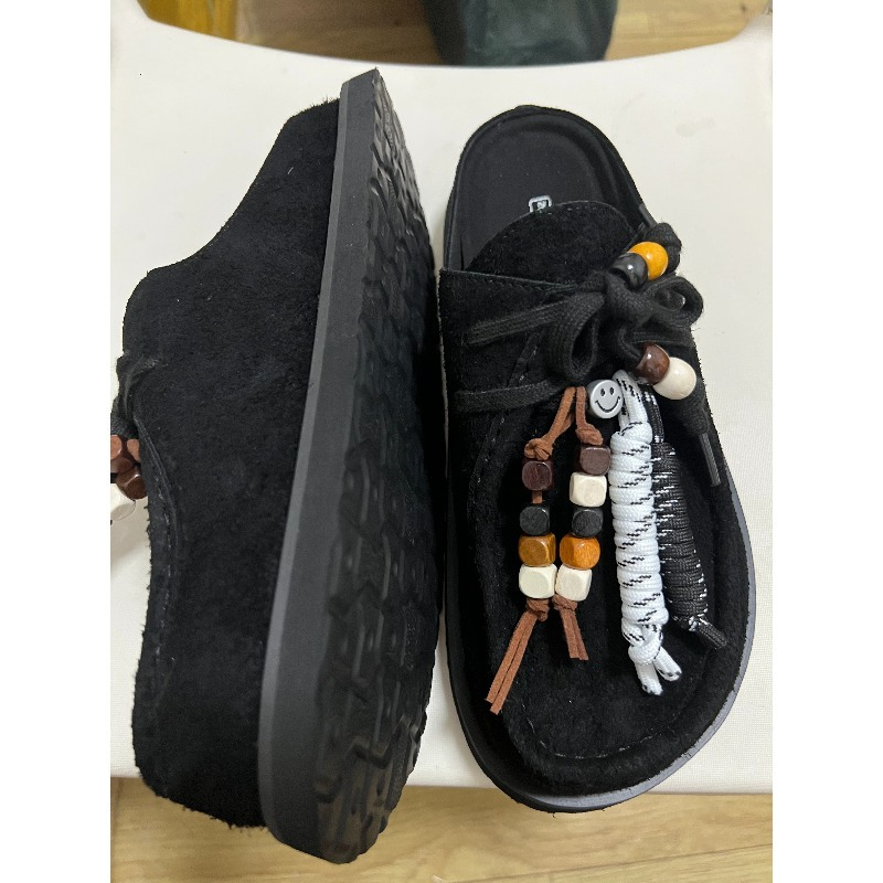 Women Men Clogs Cow Suede Leat – Guipure Lace Panel Bewertung und Preis