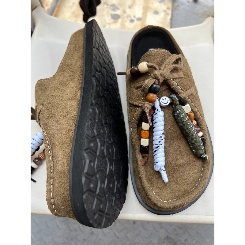 Women Men Clogs Cow Suede Leat – Guipure Lace Panel Bewertung und Preis