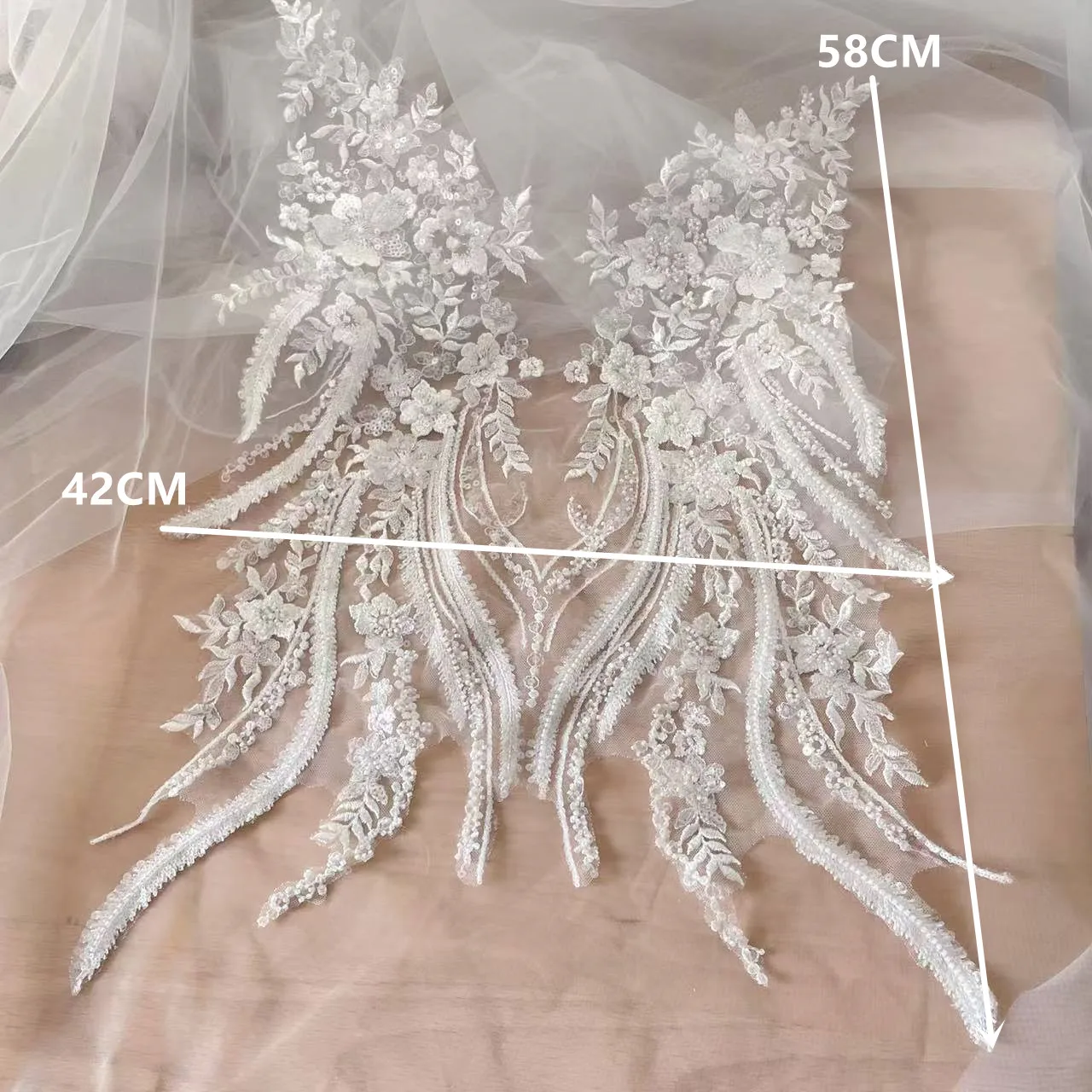 New Beaded Sequins Lace Mirror – Applique Patch Flower Bewertung und Preis
