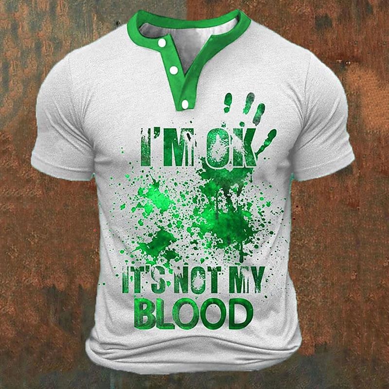 Funny 3D Letter Print Men's He – Embellish Knit Bewertung und Preis