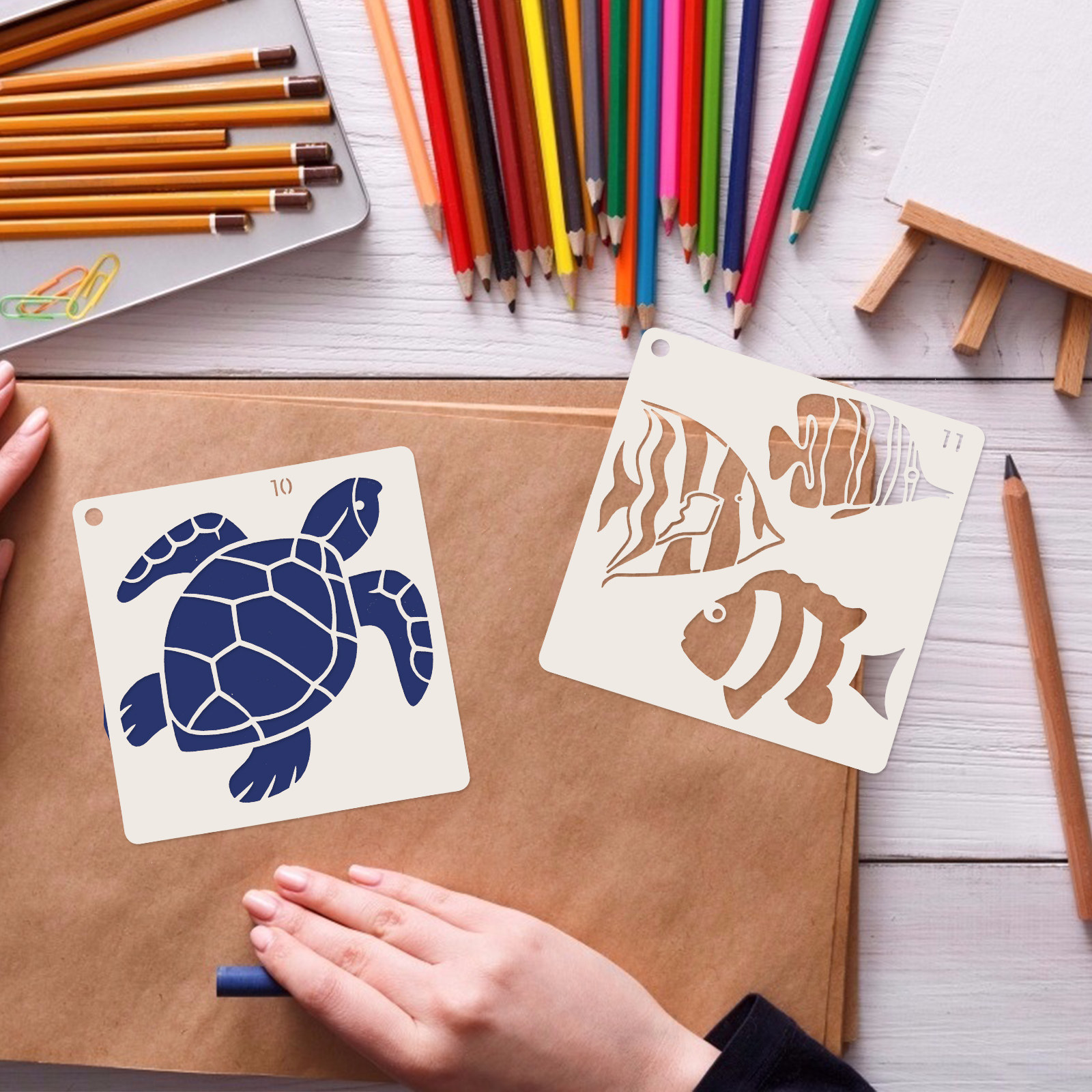 16pcs Ocean World Painting Tem – Craft Embellishment World Bewertung und Preis