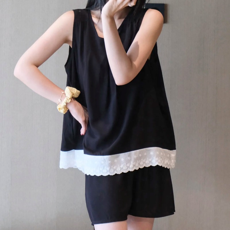 Women Sleeveless Lace Trim Lou – Elastic Lace Trim Bewertung und Preis