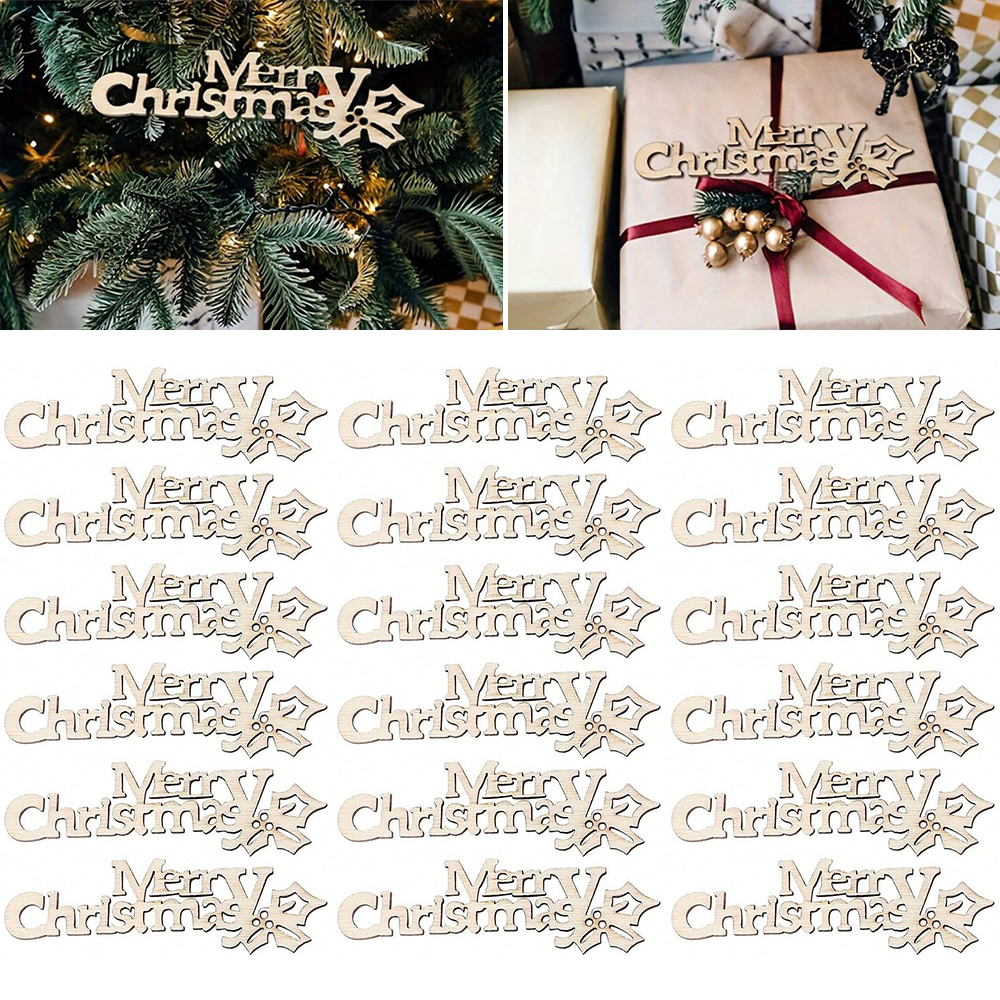 10/20/100Pcs Merry Christmas W – Embellishments For Scrapbooking Bewertung und Preis