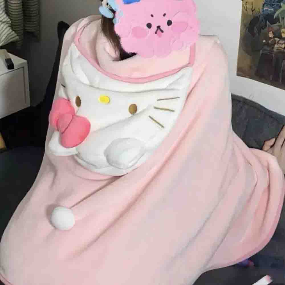 Cute Hellokitty Cloak Shawl Ai – Embellish Knit Bewertung und Preis